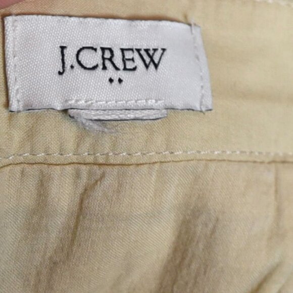 J.Crew Beige Button Linen Cotton Skirt Blend Minimalist Coastal Classic Fits 30" - Picture 4 of 7